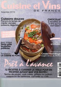 couv-cuisine-et-vins-de-france-nov-2016 - Mas des Agrunelles - Carino